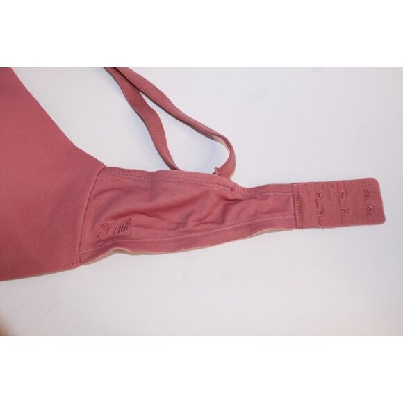 PINK Victoria's Secret 36D Mauve Pink Solid Wear Everywhere Wireless Lightly Bra - Picture 8 of 13